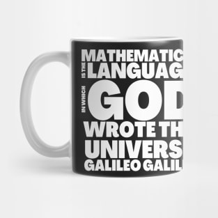 Mathematician Gift God Wrote Universe with Language Mathematics Mug